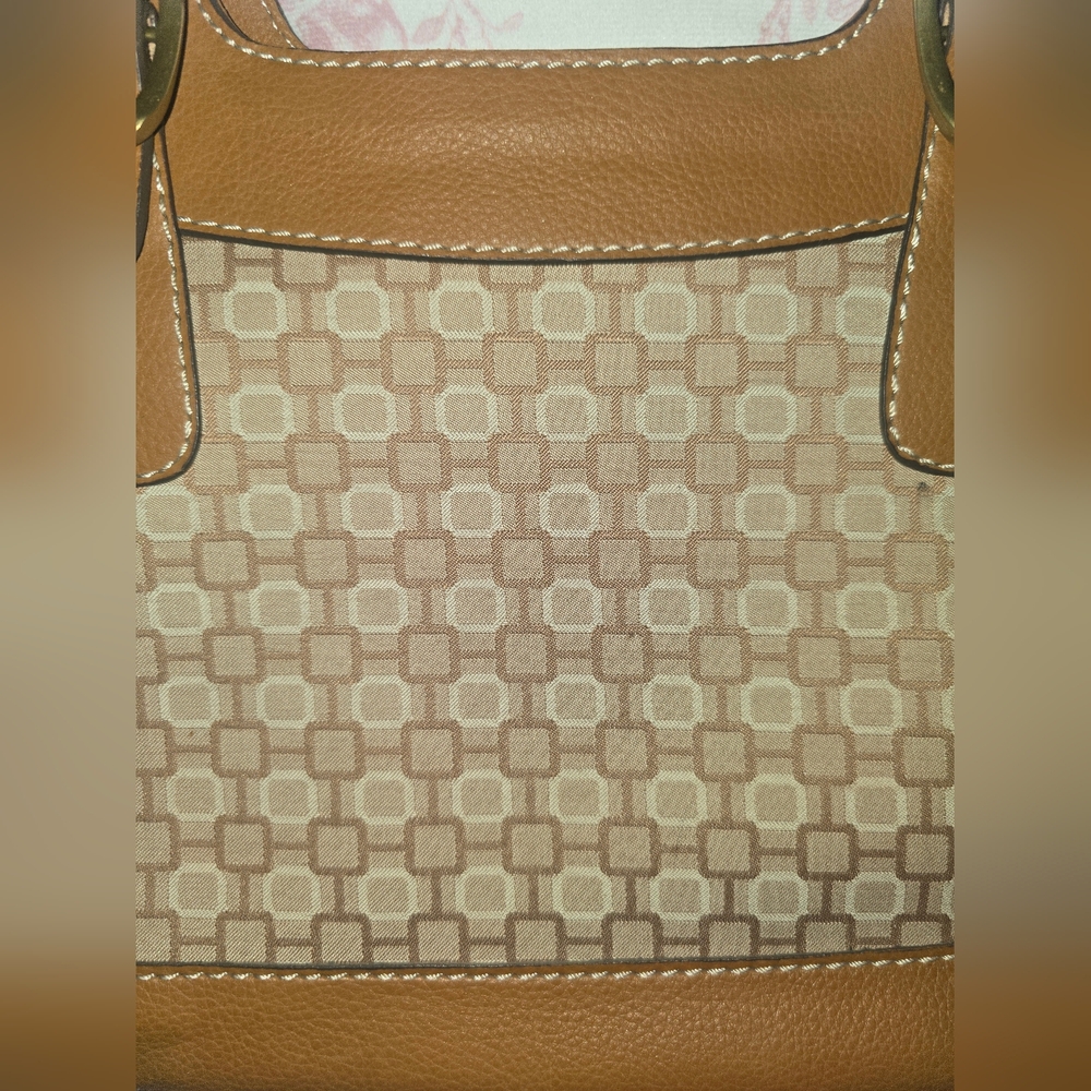 Nine West Beige/Tan Patterned Shoulder Bag - Picture 5 of 11